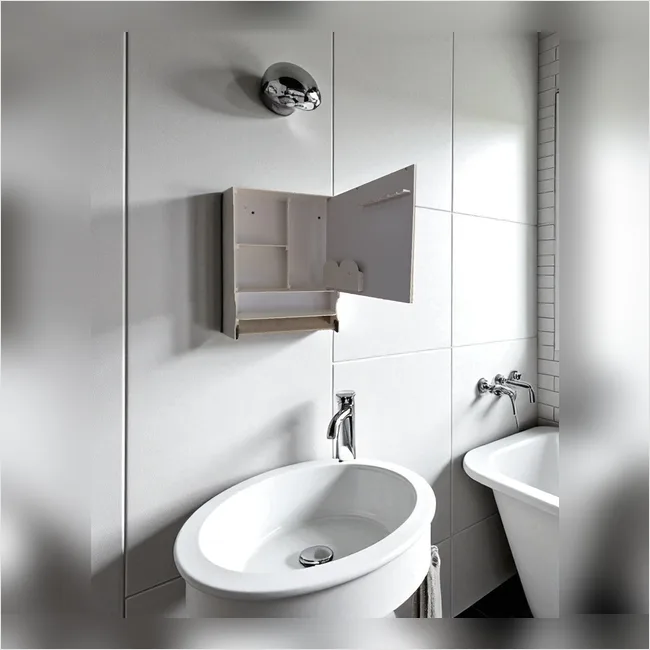 Cabinet with Shelf and Rod