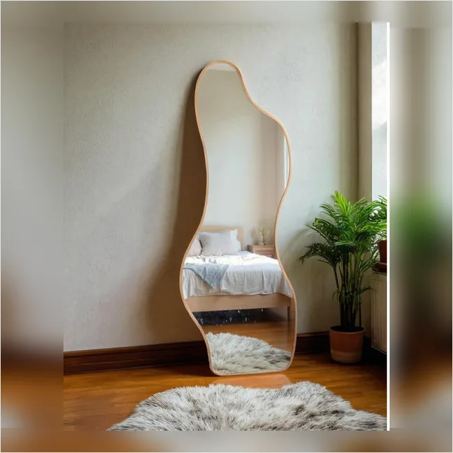 Dressing Mirror 11 - Abstract Cloud Shape Metal Framed