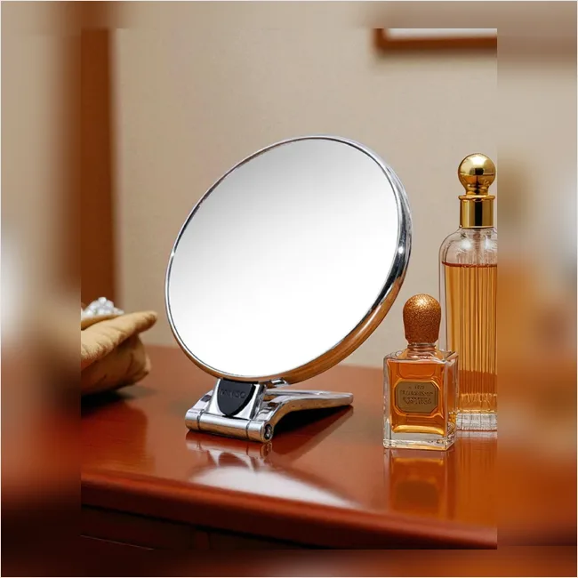 Hand cum Counter Top Mirror