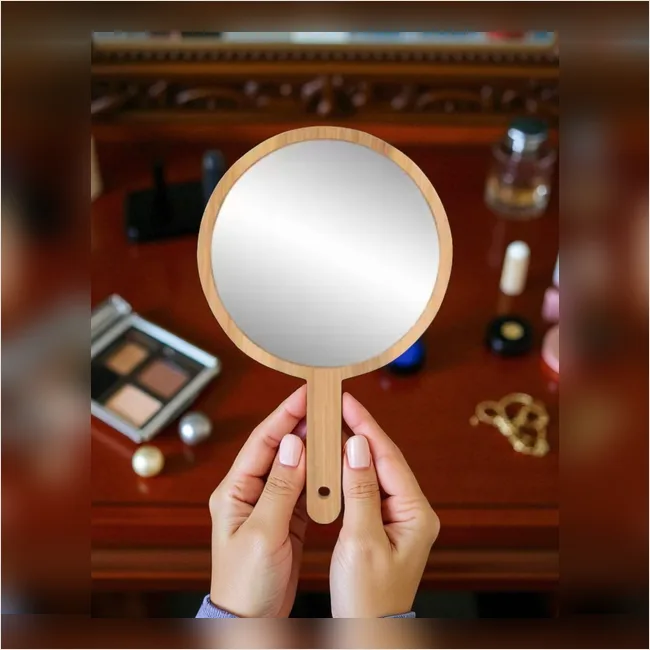 Hand Mirror - Wooden