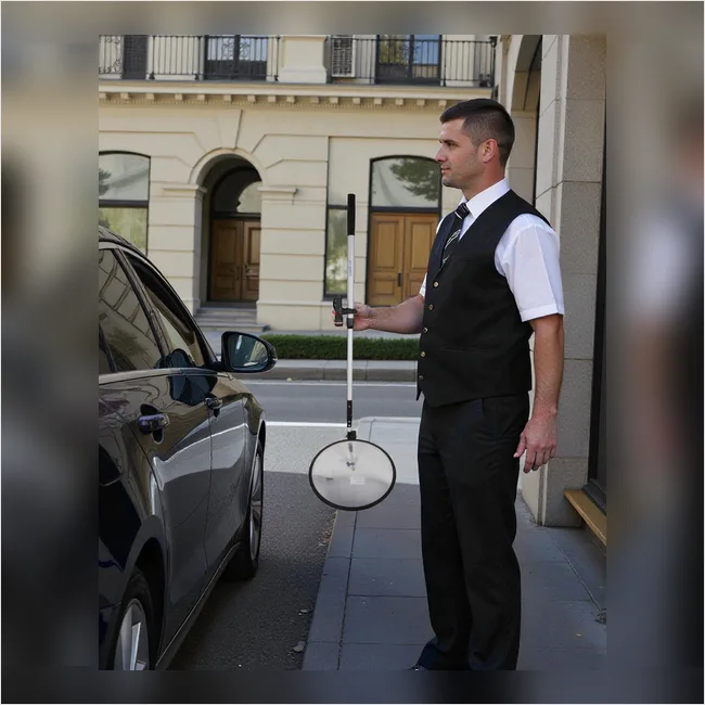 Inspection Under Trolley Mirror - Round