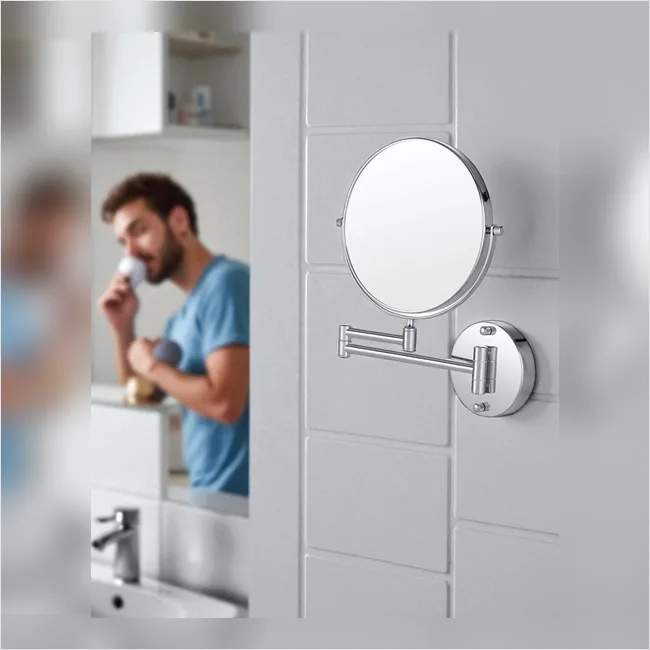 Magnifying Shaving Mirror - Double Arm