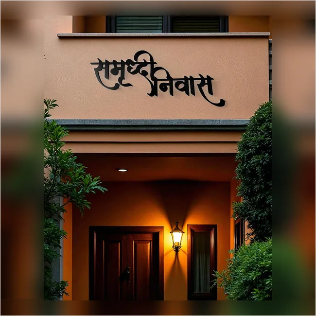 Samruddhi Niwas Letter Cutout