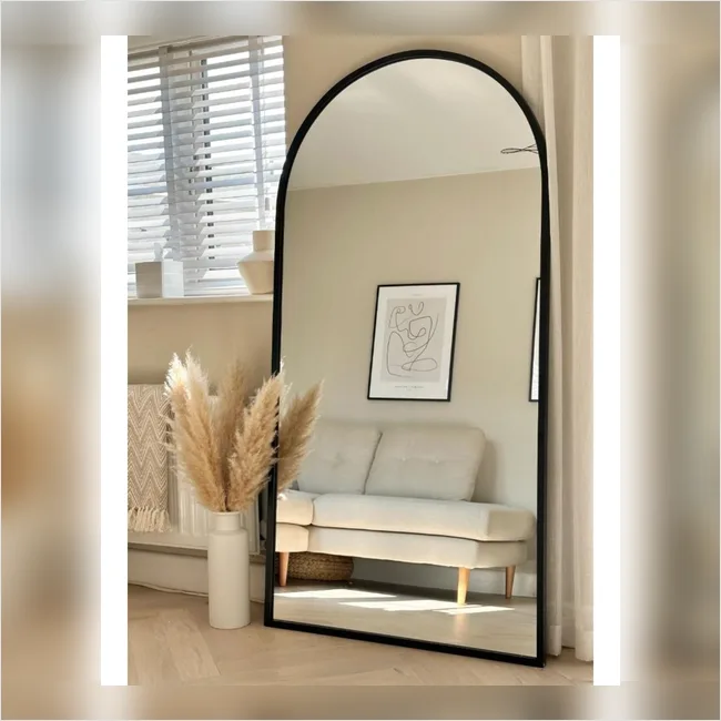 Dressing Mirror 3 - Semi Round Shape Metal Framed