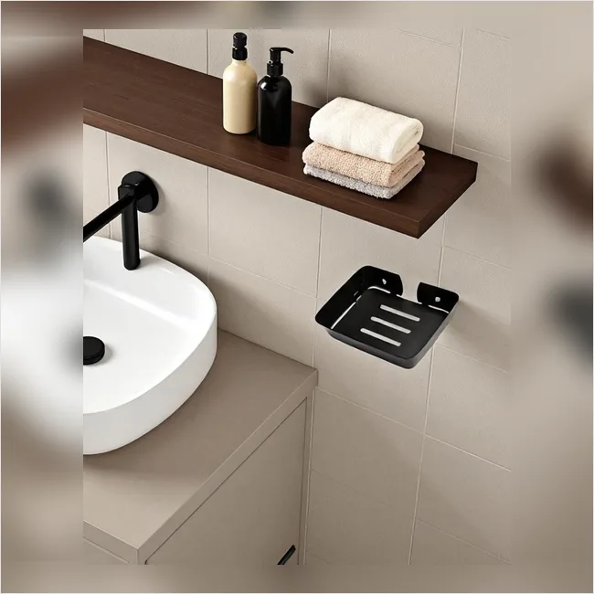 Soap Dish - Metal with Border