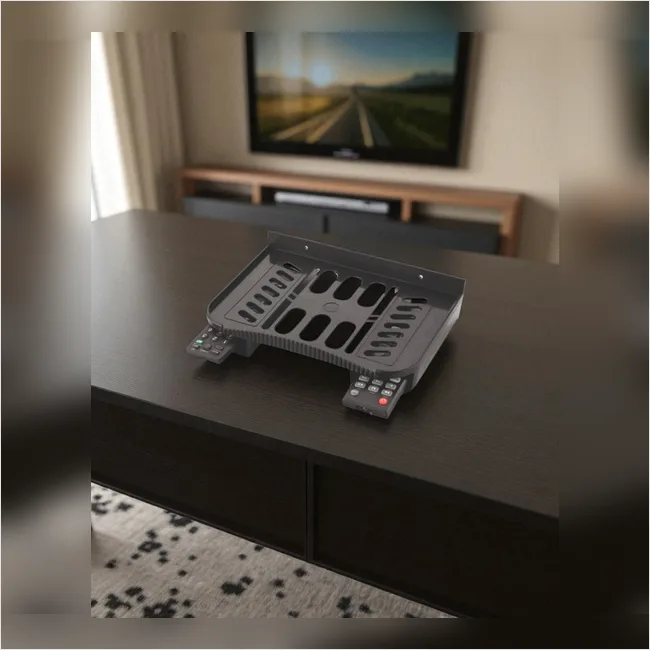 WiFi Router / Set top Box Shelf with Remote Pocket